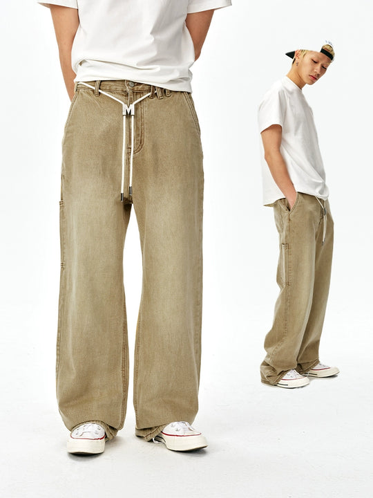 MEDM Washed M Buckle Utility Jeans | Face 3 Face