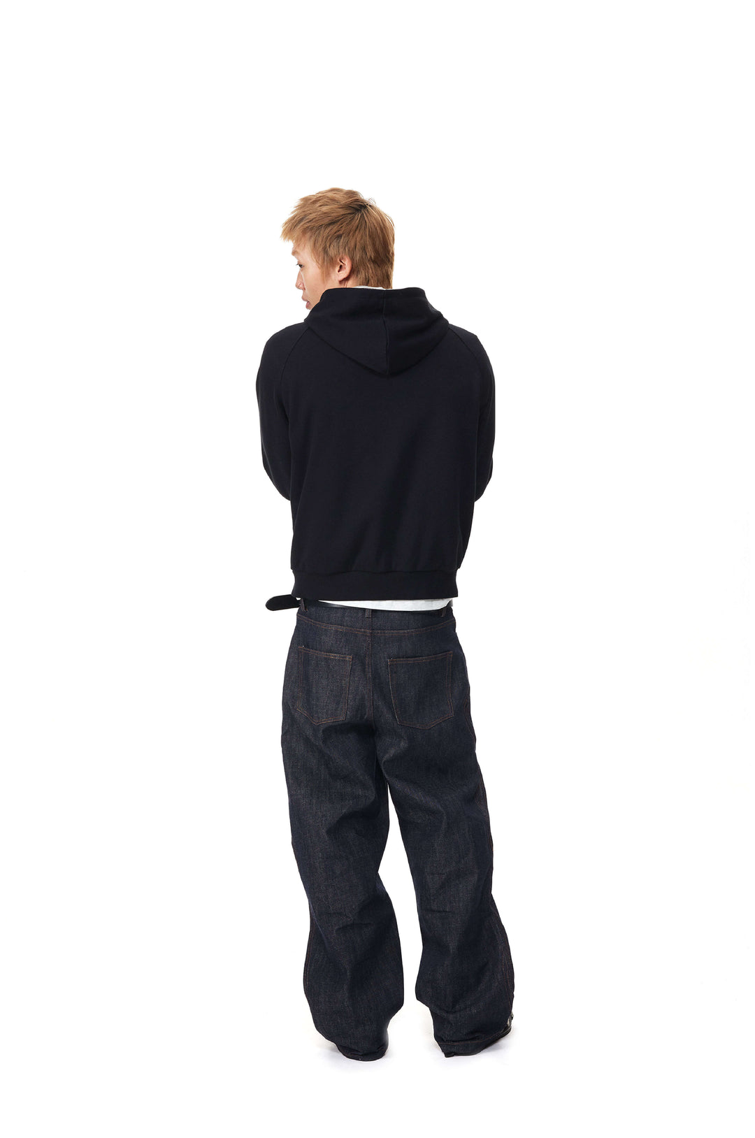 EVILKNIGHT(EK) Striped Hood Lining Zip Up Hoodie | Face 3 Face