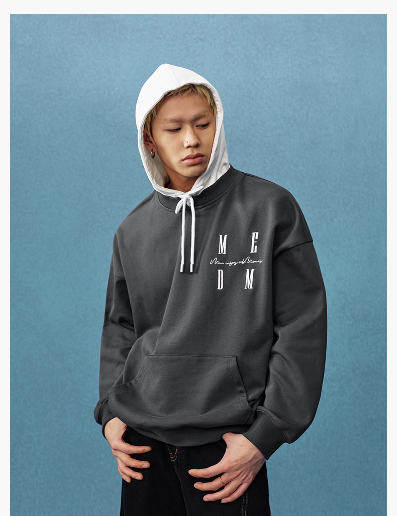 MEDM Layered Look Color Block Hoodie | Face 3 Face