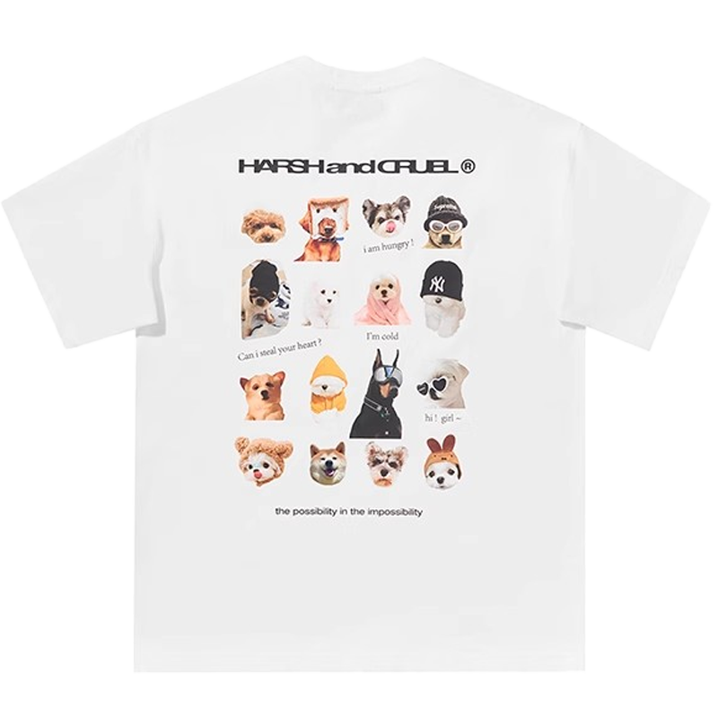 Harsh and Cruel Dogs Logo Printed Tee