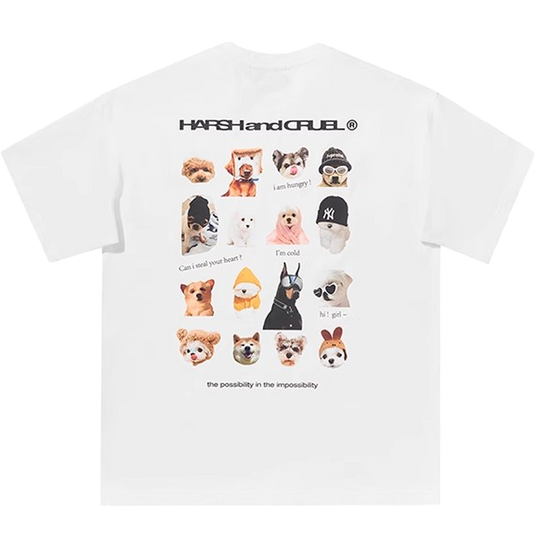 Harsh and Cruel Dogs Logo Printed Tee
