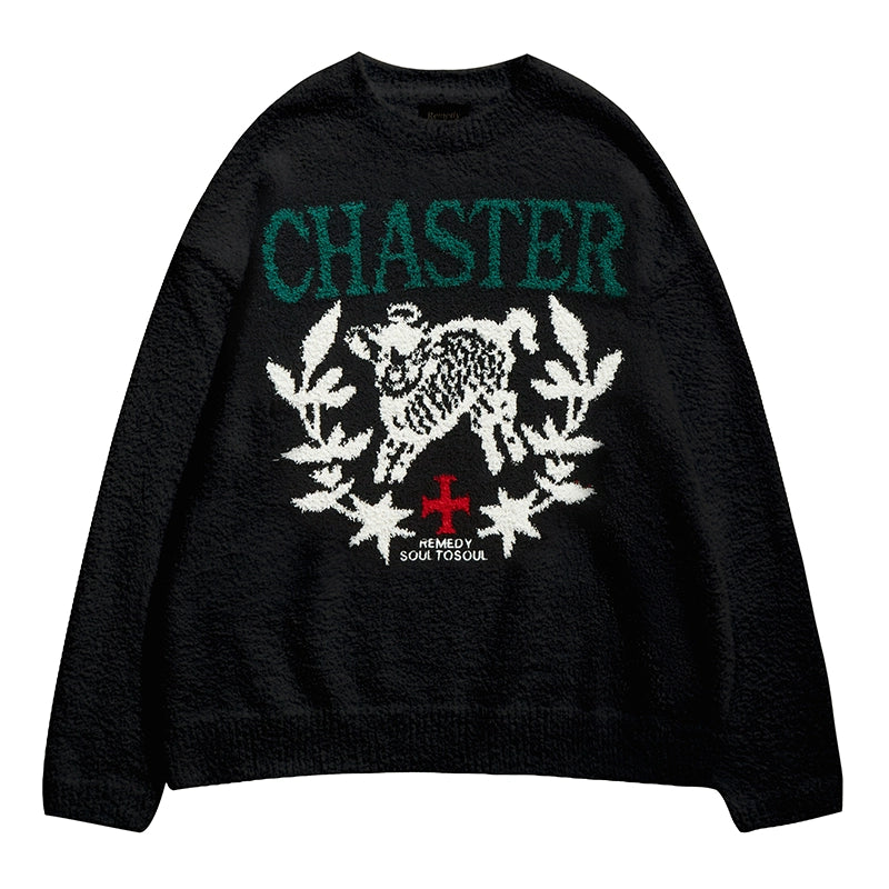 Remedy CHASTER Jacquard Knit Sweater | Face 3 Face