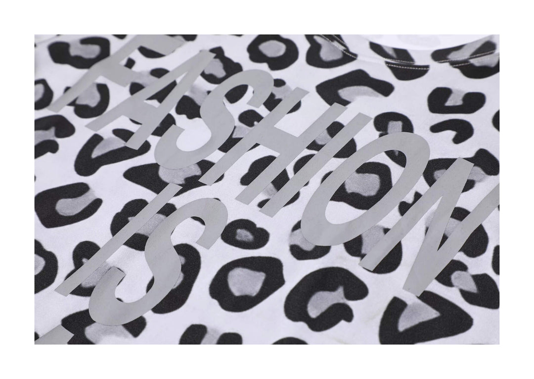 KARMANISTIC Leopard Print Slim Fit Stretch Tee | Face 3 Face