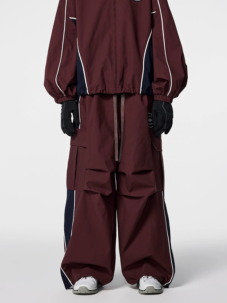 Achock Side Stripe Cargo Baggy Track Pants | Face 3 Face