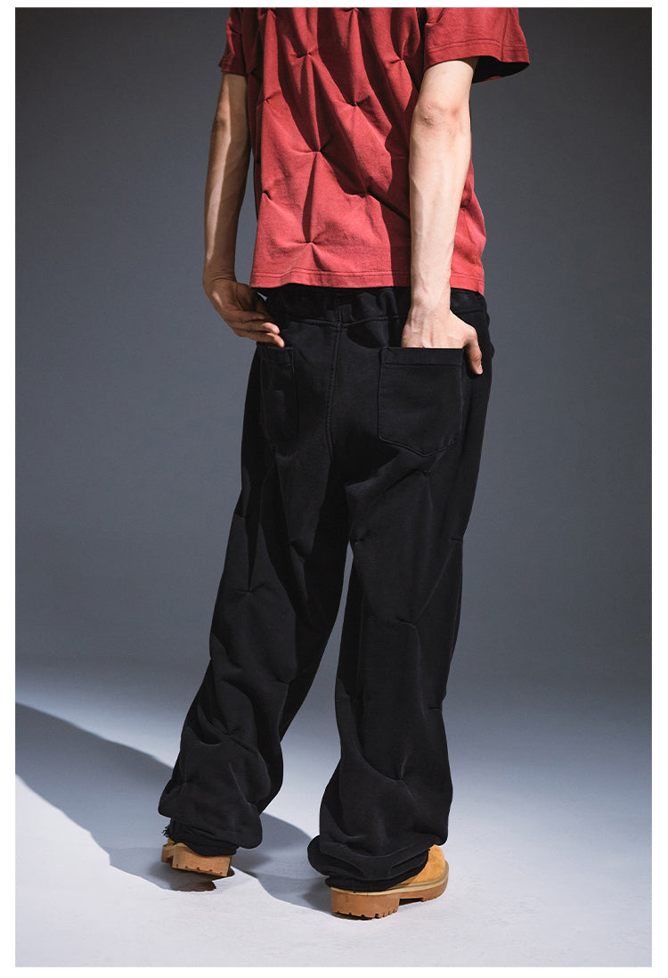 Remedy Aged Print Pinch Pleated Baggy Sweatpants | Face 3 Face