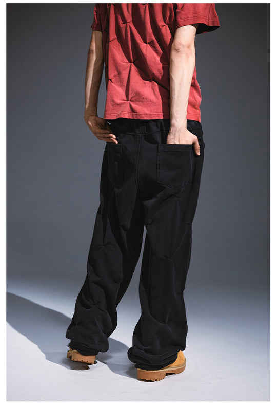 Remedy Aged Print Pinch Pleated Baggy Sweatpants | Face 3 Face