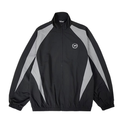 VOTE Black & Gray Patchwork Sport Track Jacket
