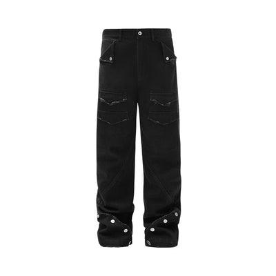 ANTIDOTE Structural Pocket Micro Flared Denim Jeans