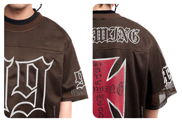 F3F Select 99 Cross Print Mesh Short Sleeve Jersey | Face 3 Face