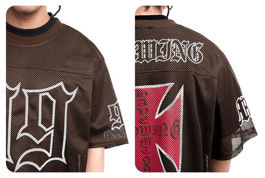 F3F Select 99 Cross Print Mesh Short Sleeve Jersey | Face 3 Face
