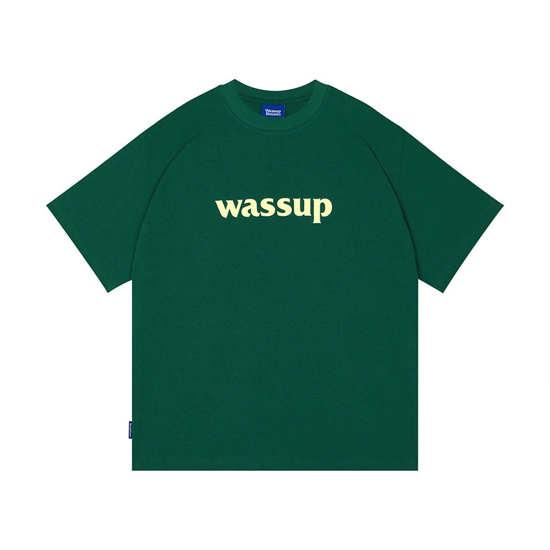 Wassup House Big Logo Print Basic Tee