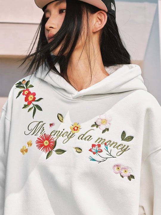MEDM Colorful Floral Embroidered Hoodie | Face 3 Face