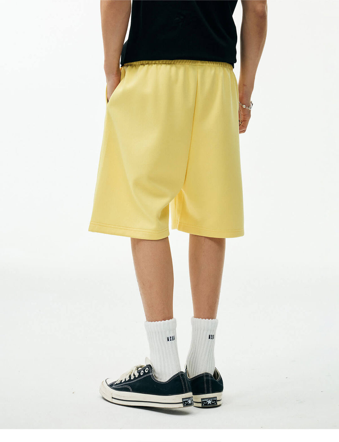 MEDM Colorful Logo Embroidered Sweat Shorts | Face 3 Face