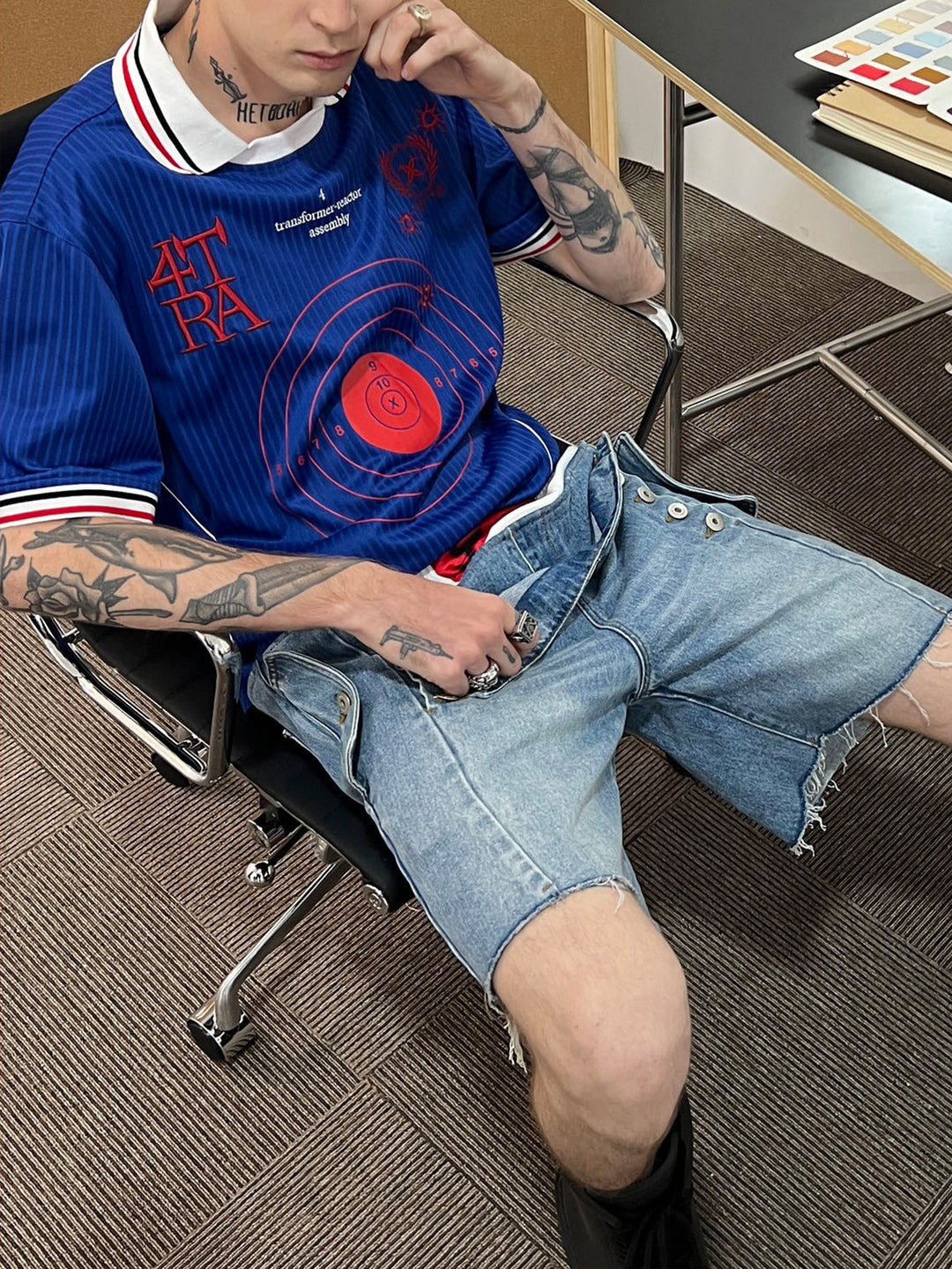 4tra "Rebel Pirate" Bullseye Soccer Jersey Tee | Face 3 Face