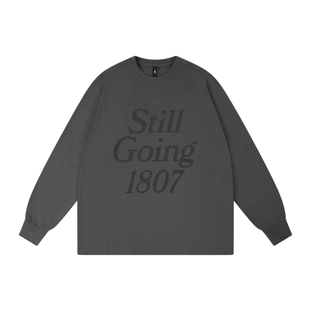1807 STILLGOING Crackle Print Long Sleeve Tee | Face 3 Face