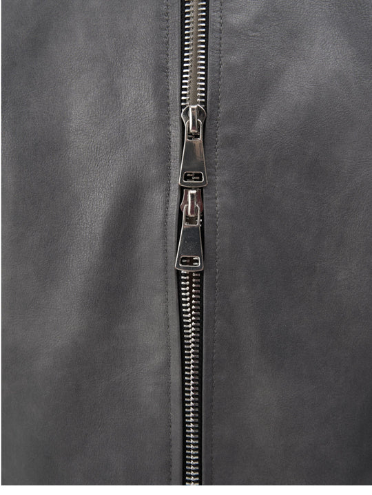 KARMANISTIC Racing Short Leather Jacket | Face 3 Face