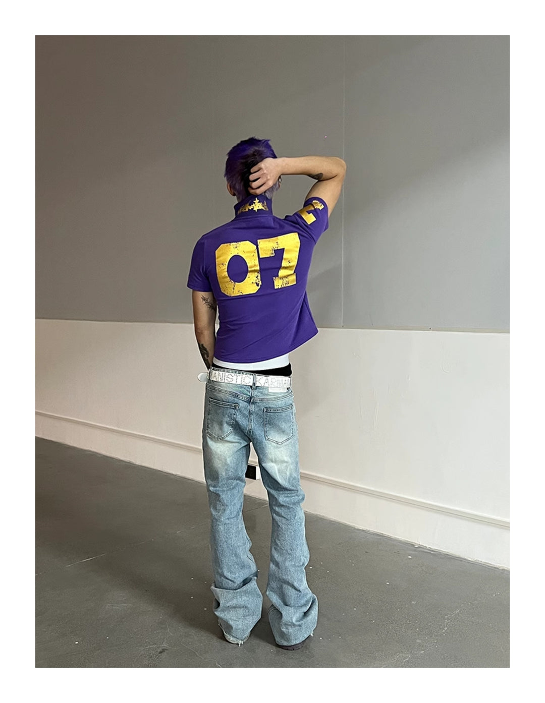 KARMANISTIC Embroidered and Printed Short Polo Shirt | Face 3 Face