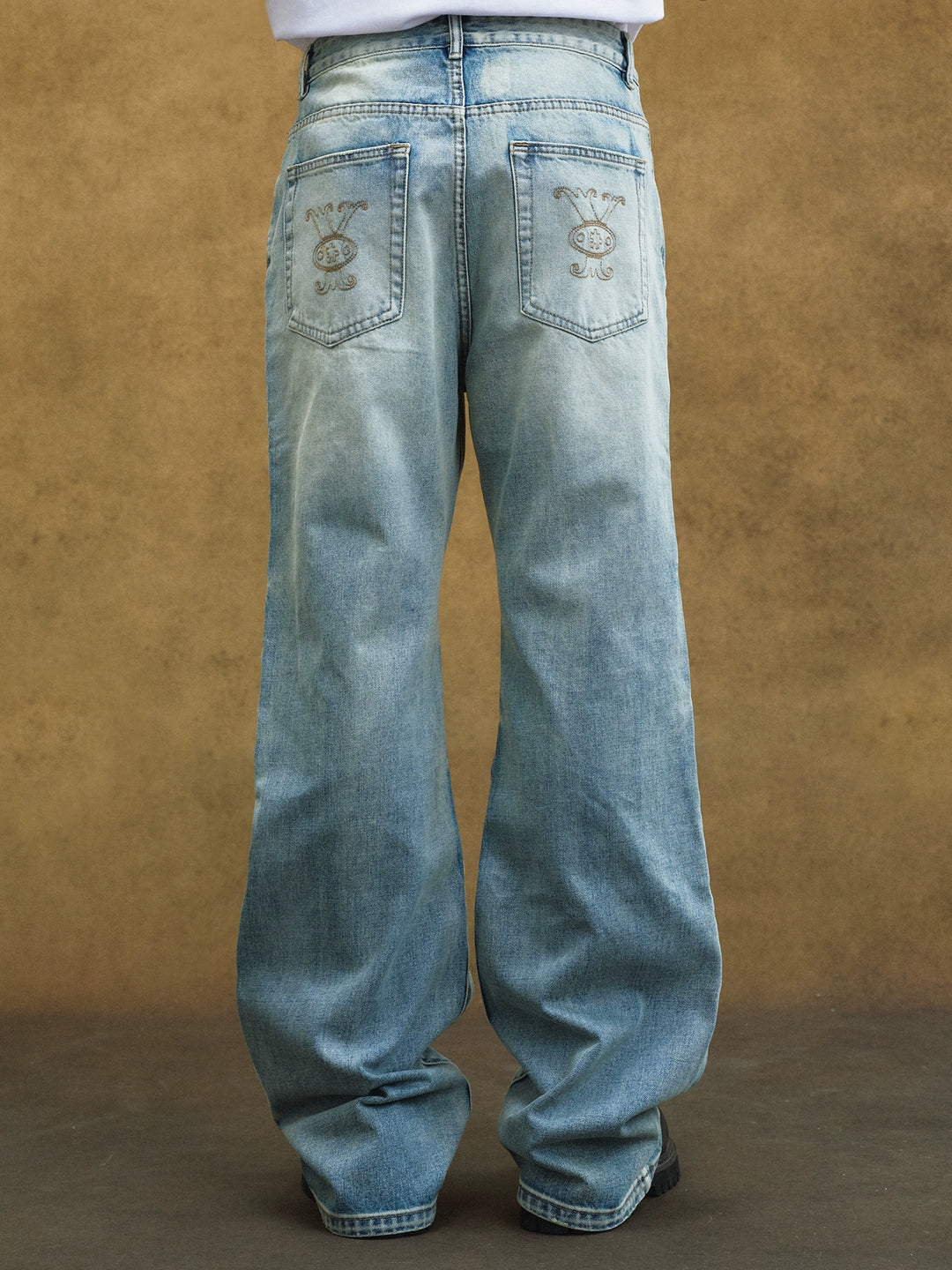 YADcrew Washed Whisker Jeans | Face 3 Face