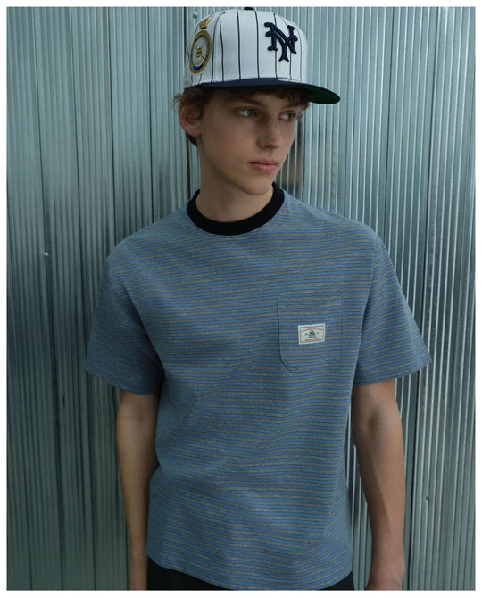 S45 Soft Striped Pocket Short Sleeve Tee | Face 3 Face