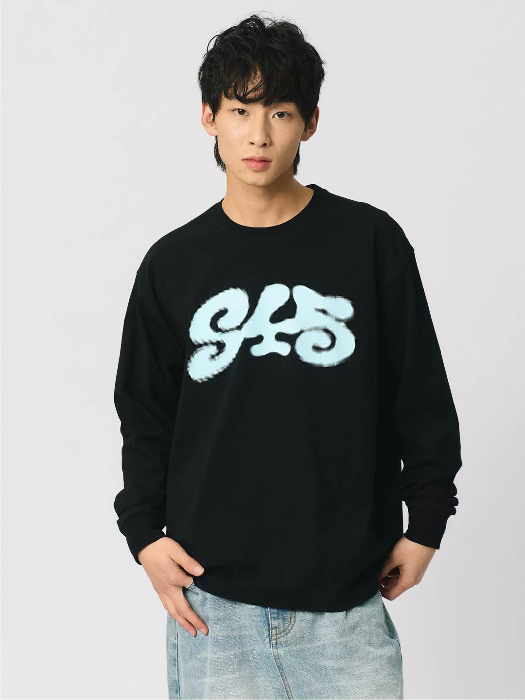 S45 Dot Logo Printed Long-Sleeve Tee | Face 3 Face