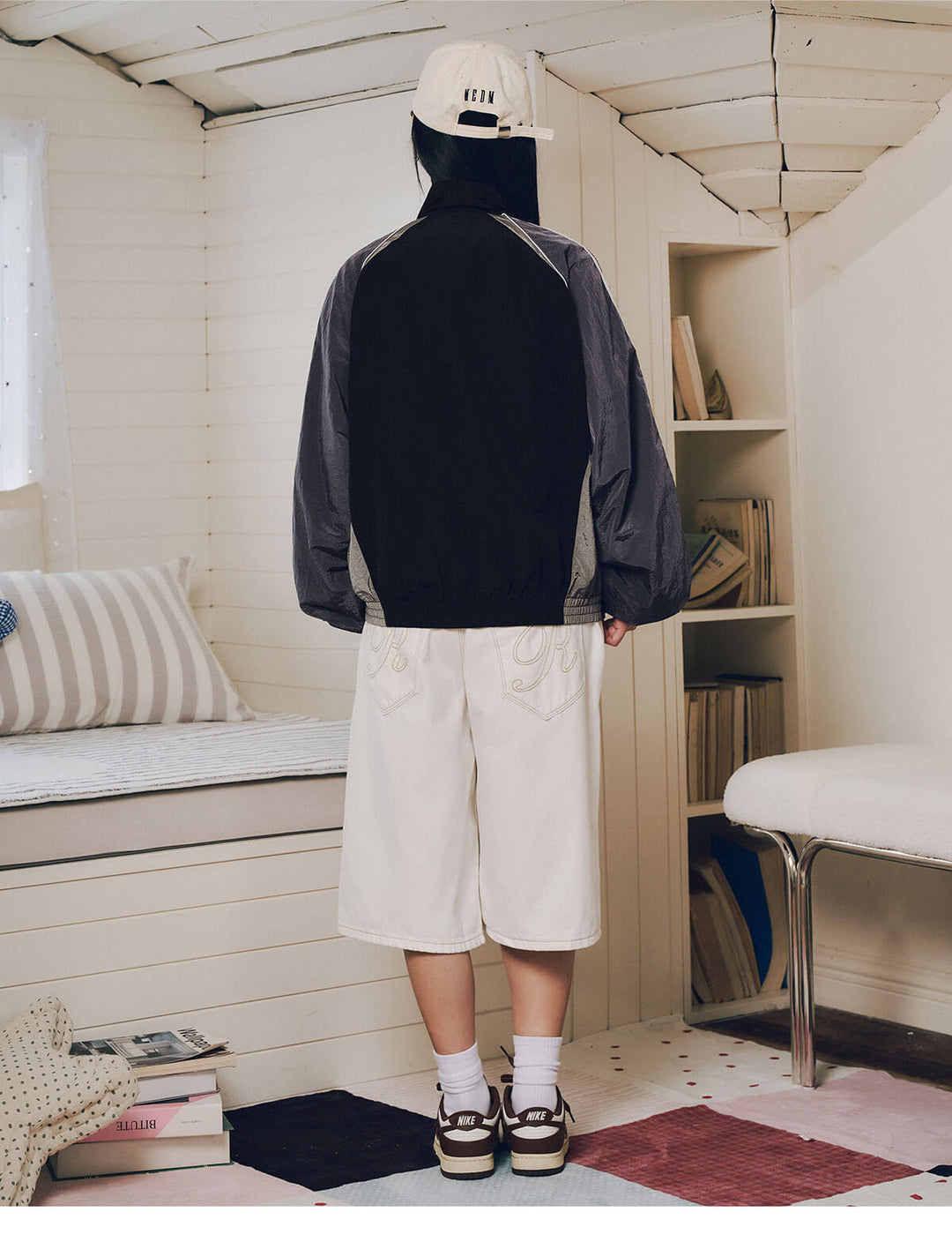 MEDM Leopard Print Color Block Track Jacket | Face 3 Face