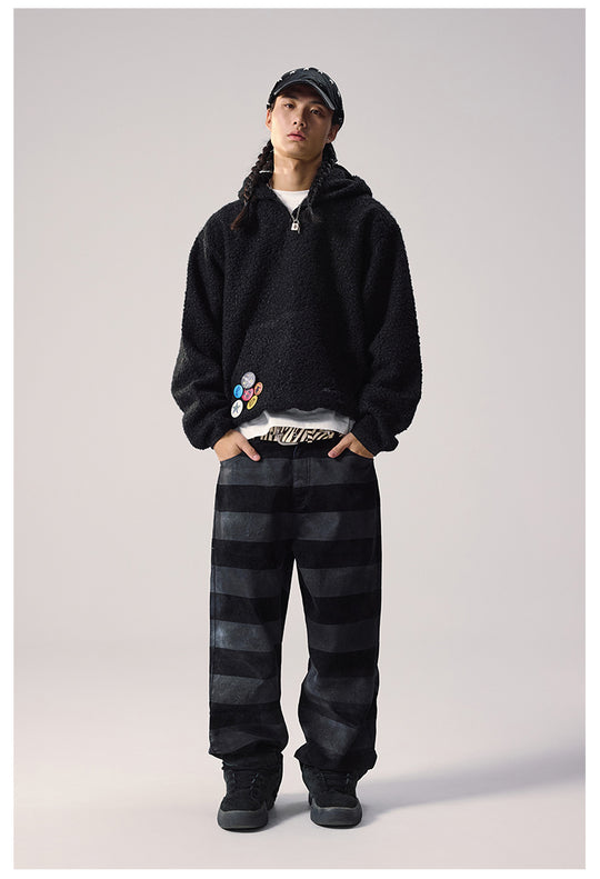 Remedy Sherpa Fleece Half Zip Hoodie | Face 3 Face