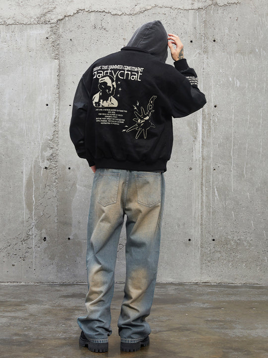 F2CE Embroidery Heavy Woolen Baseball Jacket
