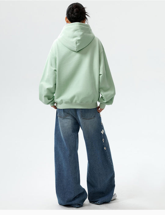 MEDM Mini Patchwork Floral Embroidered Hoodie | Face 3 Face