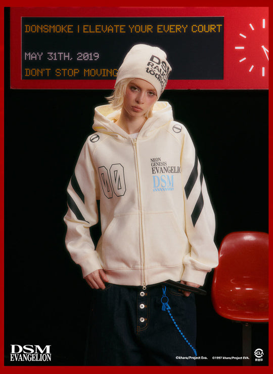 DSM x EVA Plugsuit Inspired Zip Up Hoodie | Face 3 Face