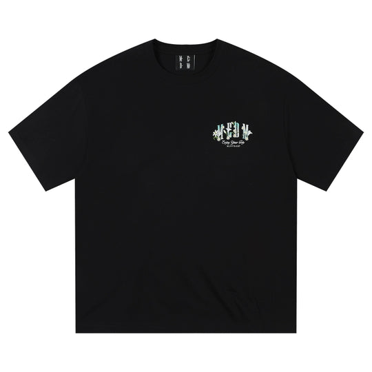 MEDM Flower Terry Logo Embroidery Tee | Face 3 Face