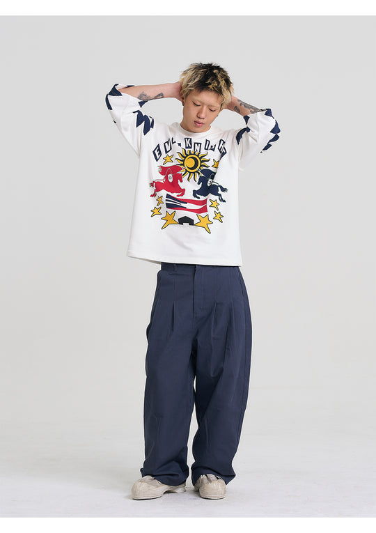 EVILKNIGHT(EK) Knight Graphic 3/4 Sleeve Tee | Face 3 Face