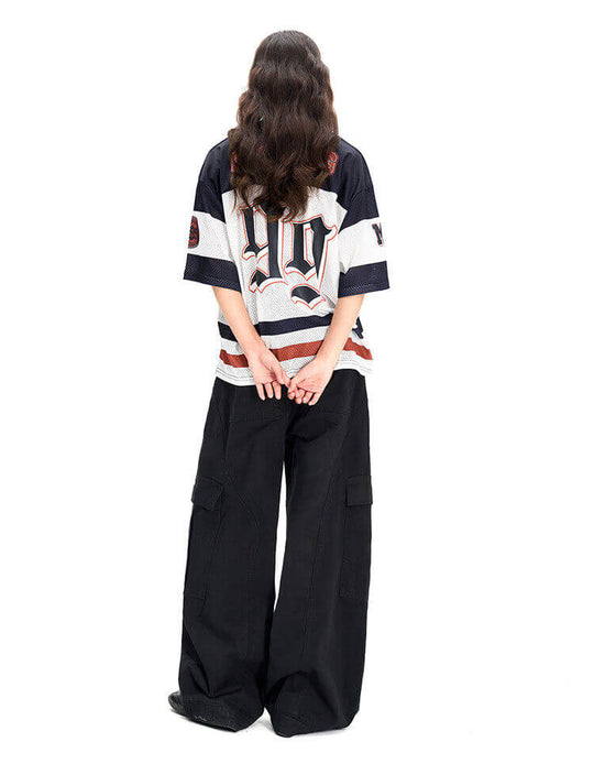 F3F Select Football Print Color Block Mesh Short Sleeve Jersey | Face 3 Face