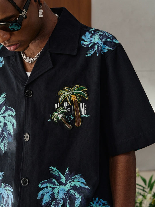 MEDM Palm Tree Hawaiian Shirt | Face 3 Face