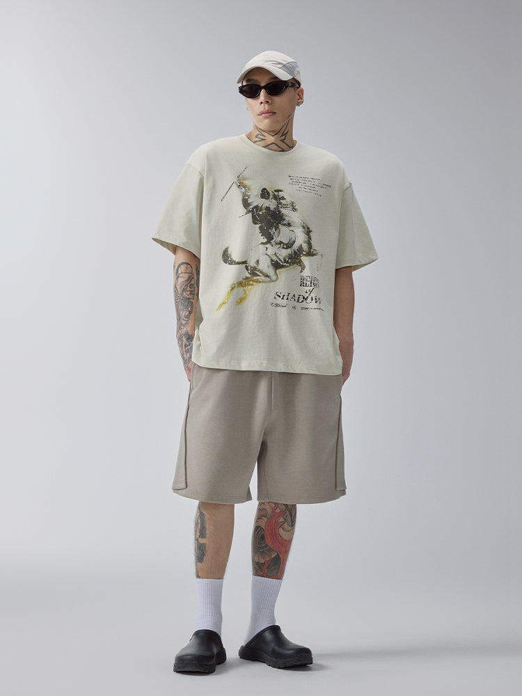 F2CE Deconstructed Embroidered Sweat Shorts | Face 3 Face