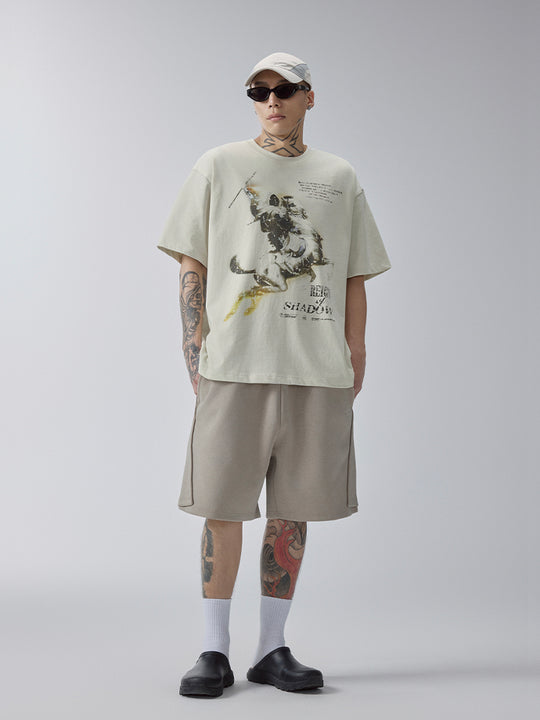 F2CE Deconstructed Embroidered Sweat Shorts | Face 3 Face