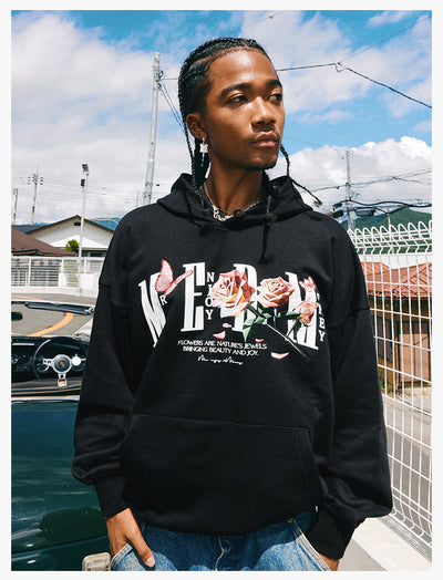 MEDM Rose Embroidered Hoodie | Face 3 Face