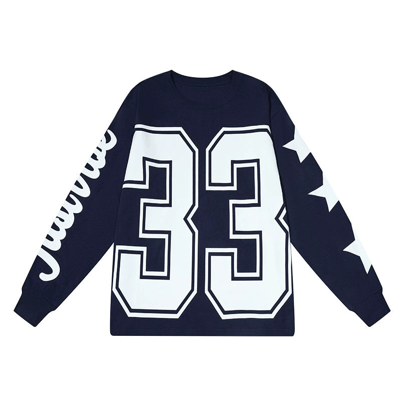 JUST VIBE Star Number Print Tee | Face 3 Face