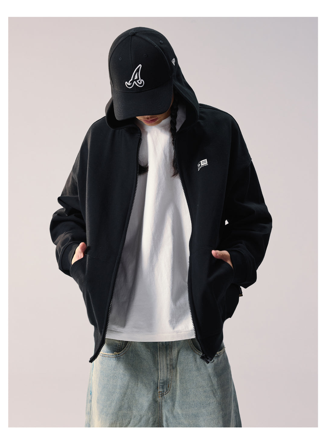 Remedy Baseball Cap Hood Zip Up Hoodie | Face 3 Face