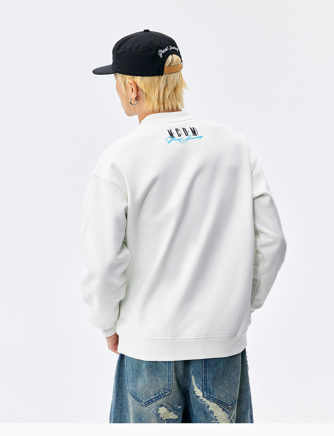 MEDM Big Logo Print Sweatshirt | Face 3 Face