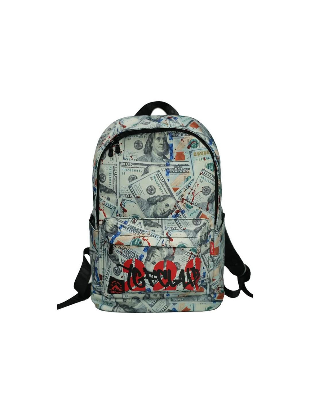 TGFCLUB Graffiti Dollar Bill All Over Printed Backpack | Face 3 Face