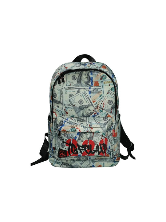 TGFCLUB Graffiti Dollar Bill All Over Printed Backpack | Face 3 Face