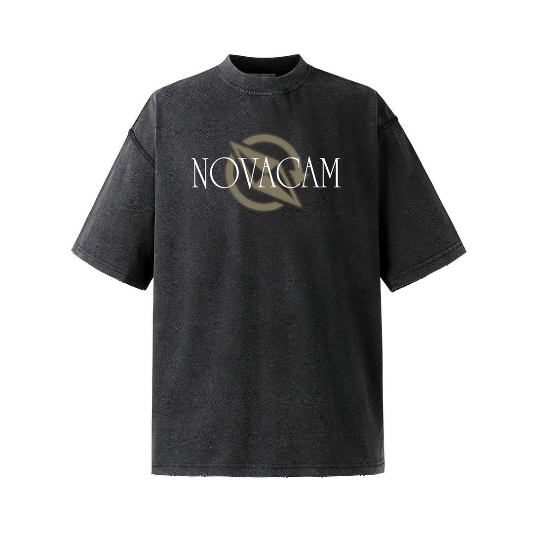 NOVACAM Vintage Letters Logo Frayed Destruction Tee | Face 3 Face