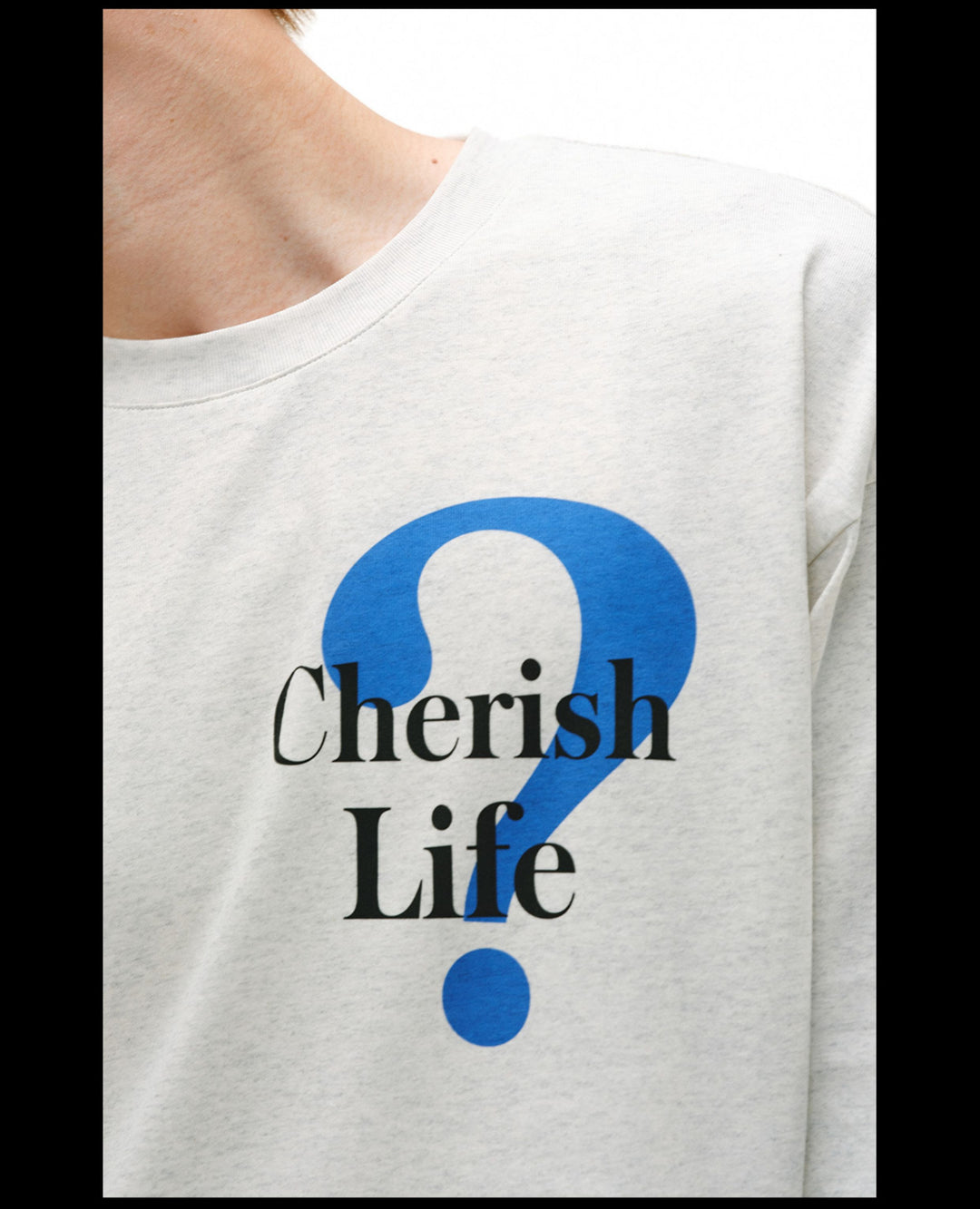 NOVACAM Question Mark Print Long Sleeve Tee | Face 3 Face