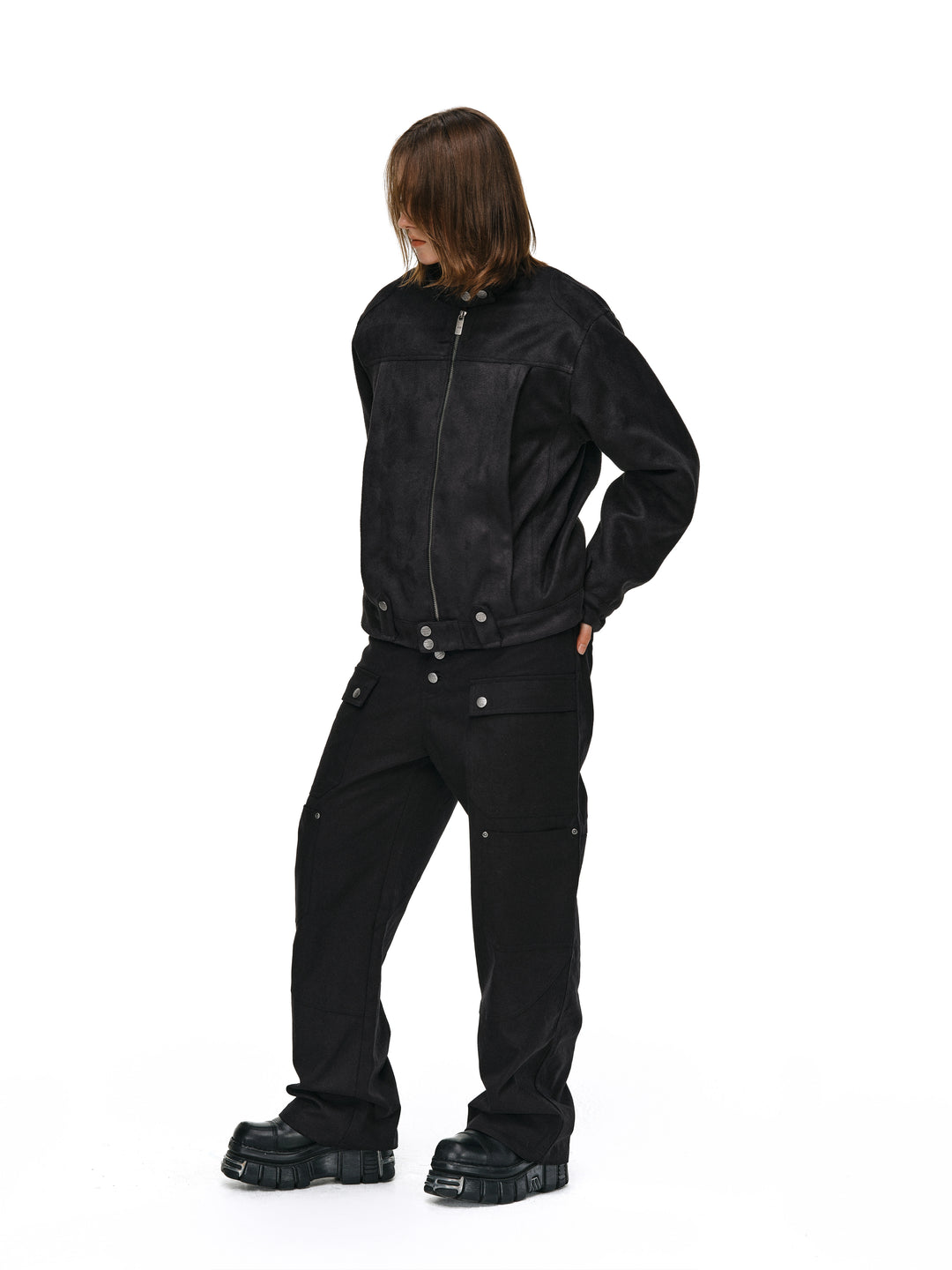 ANTIDOTE Brushed Suede Racing Jacket | Face 3 Face