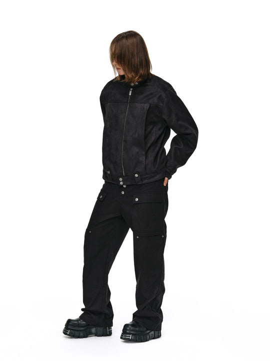 ANTIDOTE Brushed Suede Racing Jacket | Face 3 Face