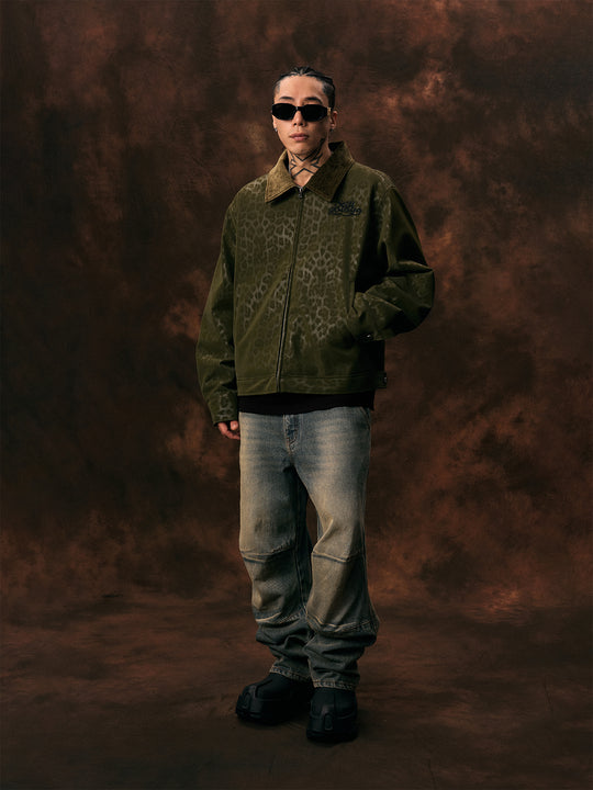 1807 Gradient Leopard Print Jacket | Face 3 Face
