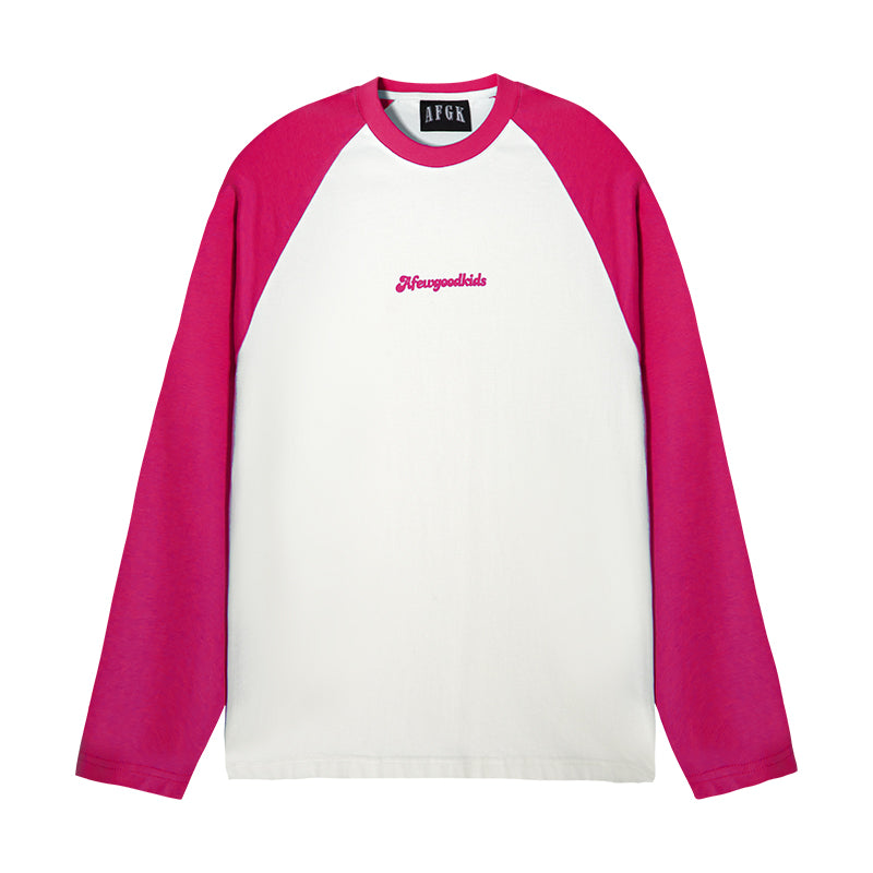 AFGK Logo Printing Raglan Long Sleeved Tee