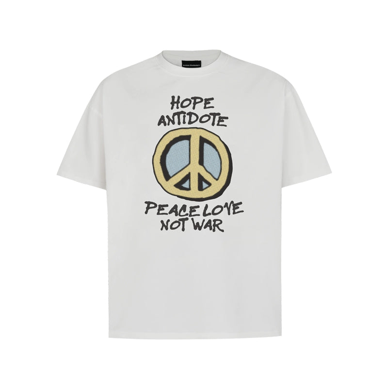ANTIDOTE Hand-Painted Peace Symbol Tee | Face 3 Face
