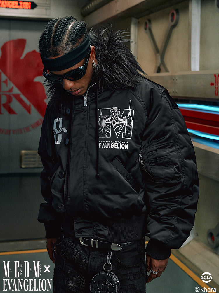 MEDM x EVA Unit-00 Famous Scene Bomber Down Jacket | Face 3 Face
