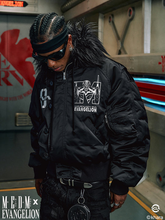 MEDM x EVA Unit-00 Famous Scene Bomber Down Jacket | Face 3 Face